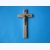 Krzyż drewniany jasny brąz na ścianę 16 cm